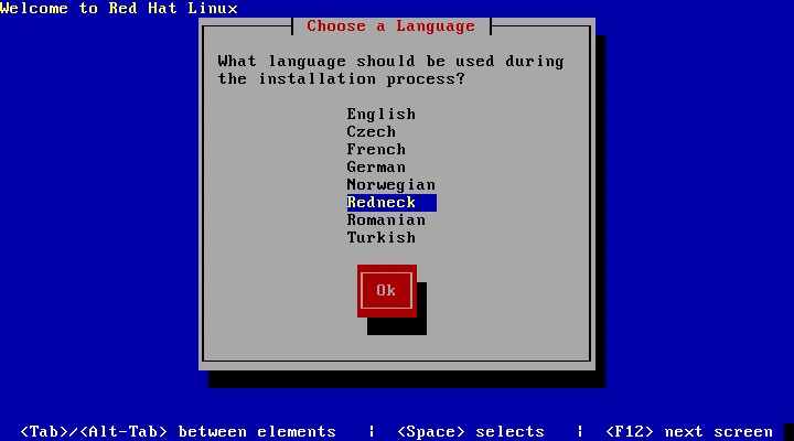 Language options